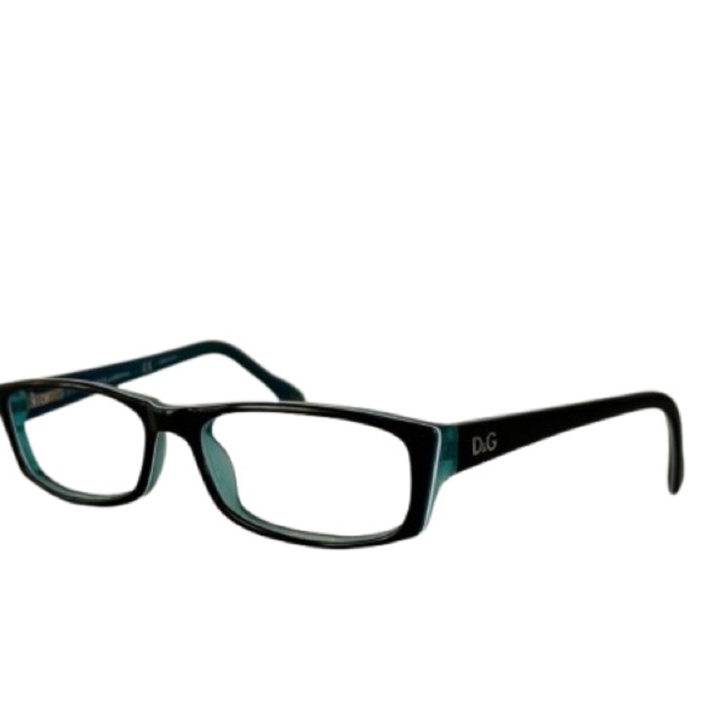 Dolce & Gabbana Black Turquoise & White Eyeglasses Frames DD 1212 1870